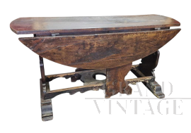 Tavolo a bandelle antico, Italia inizio '600                            