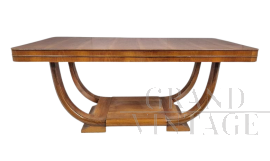Tavolo Art Déco a gondola, anni '30 - '40                            
