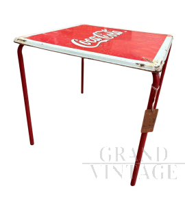 Tavolo Coca Cola vintage originale quadrato