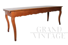 Tavolo provenzale fratino allungabile antico in legno di ciliegio, 1770                            