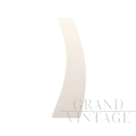 Vaso vintage Space Age in ceramica bianca attr. a Franco Pozzi, Italia anni '70                            