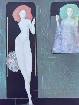 Vesper Express - serigrafia numerata di Leonor Fini, 1970