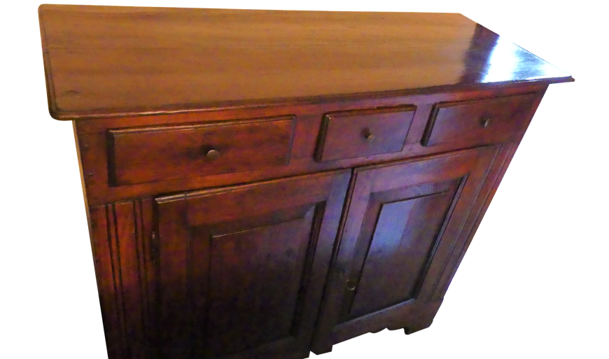 Credenza rustica antica dell'800 con ante e cassetti