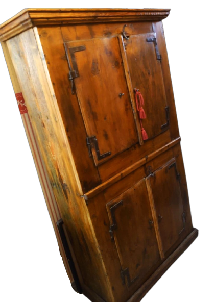 Antique rustic Tyrolean cupboard