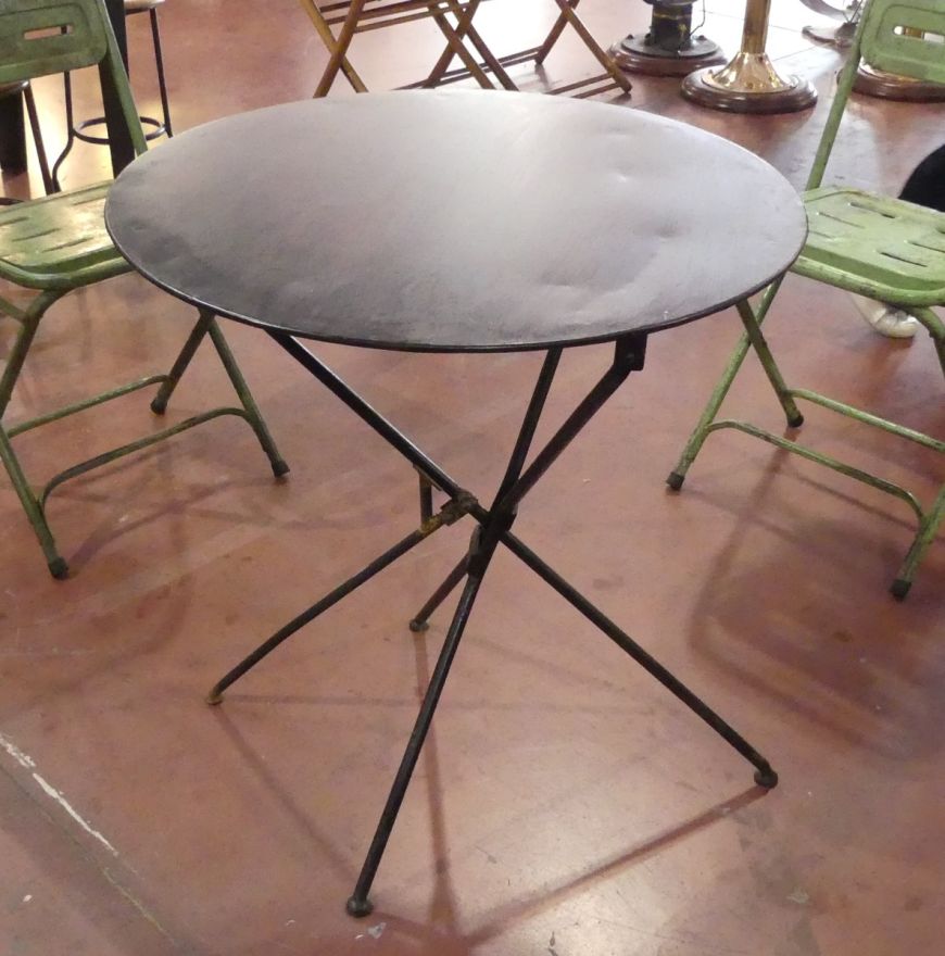 Industrial foldable iron table