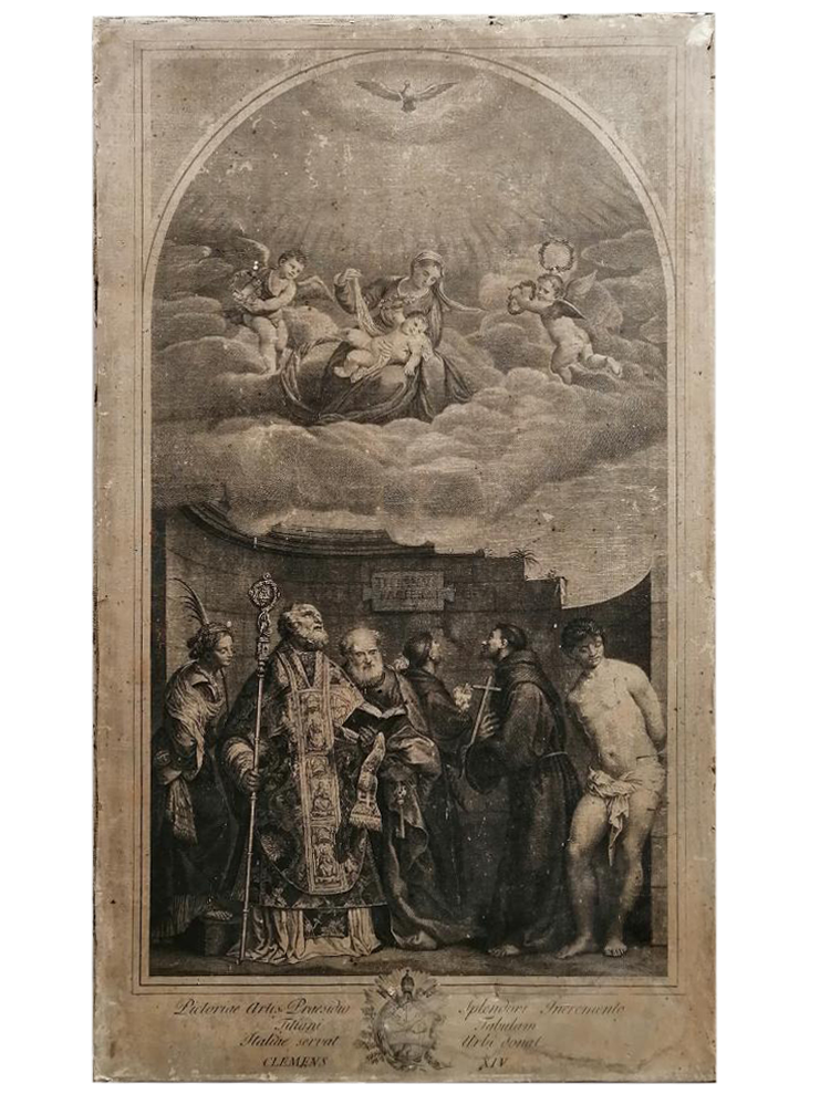 Papa Clemente XIV - Stampa del 1773 