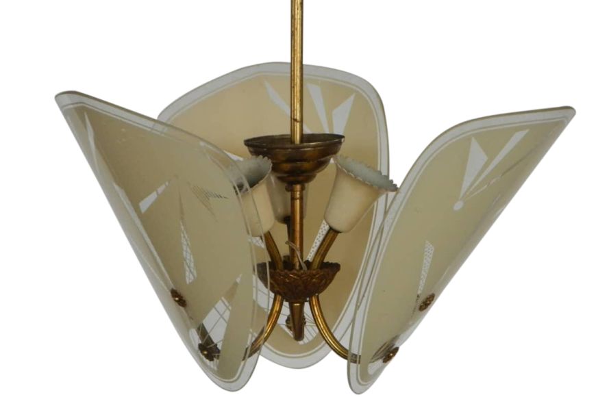 Coppia di lampadari, anni '50