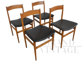 4 sedie vintage anni '70 ditta Passoni Udine