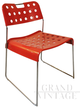 8 sedie Omkstak in acciaio di Rodney Kinsman per Bieffeplast