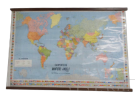 Carta geografica del mondo - 1980