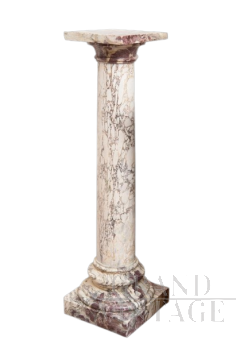 Colonna antica Romana in marmo Fiordipesco                            