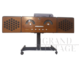 Complesso stereofonico RR 126 dei fratelli Castiglioni per Brionvega color legno