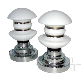 Coppia di lampade da tavolo a fungo, mid-century anni '60                            