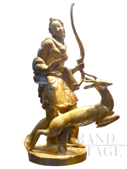 Diana Cacciatrice - scultura di Pietro Melandri in ceramica