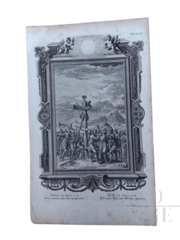 Incisione del 1740 Iesu acetum cum felle propinatur, G. D. Heumann