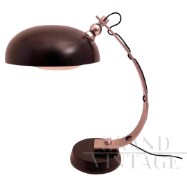 Lampada da tavolo design attribuita a Angelo Lelli per Arredoluce, colore nero                            