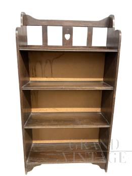 Libreria pensile antica di Makers Bristol in rovere                            