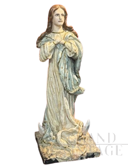 Luigi Pettinari - Scultura di Madonna Immacolata antica in terracotta, 1827                            