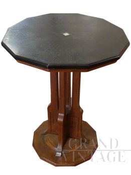 Tavolo inglese Arts & Crafts dei primi del '900 in rovere