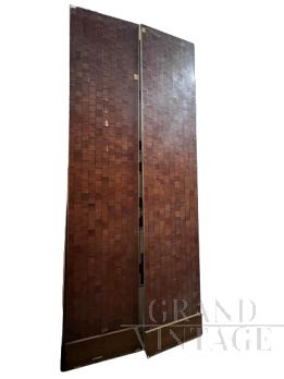 Pannelli in legno rivestiti in vera pelle