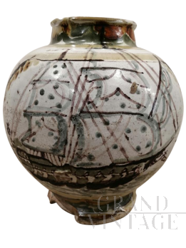 Vaso a boccia in ceramica del 1500