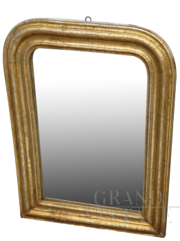 Specchio dell'800 in foglia oro con vetro originale