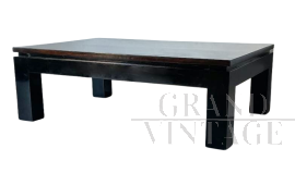Tavolino da salotto vintage anni '50 in palissandro laccato nero                            