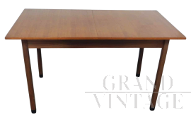Tavolo allungabile vintage in legno e formica, 1970                            