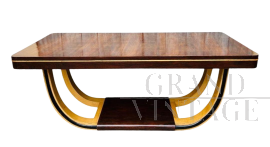 Tavolo art déco a gondola anni '40                            
