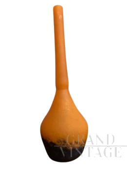 Vaso Art Nouveau Soliflore Daum in pasta di vetro                            