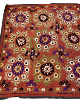 1940s Turkmen Sousani tapestry
