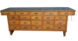 Vintage double-sided haberdashery counter, 1950s