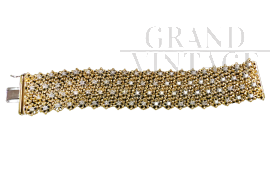 Gold and diamonds bracelet produced by Andreoli