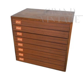 Vintage industrial haberdashery drawer unit