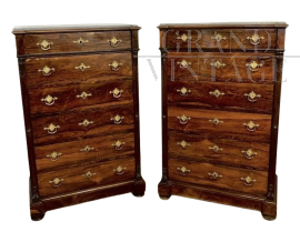 Pair of late 19th century tallboy dressers