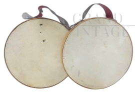 Pair of vintage Olimpia tambourines                          