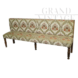 19th century fine sofa in floral fabric