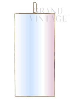 Large vintage wall mirror with hook, 1970s