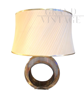 Smart Italia table lamp in plexiglass and brass, 1970s