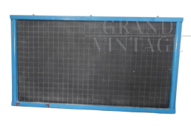 Vintage school squared blackboard with blue wooden frame