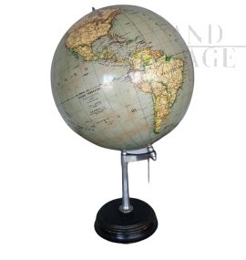Vintage globe by G.B. Paravia, Italy 1920s