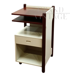 Modular telephone stand cabinet from the 1960s