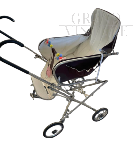 Vintage 50s pushchair with toys