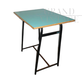 Small vintage school desk in formica                         
                            