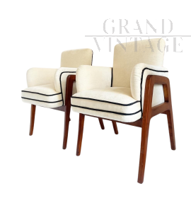 Pair of Gio Ponti armchairs for Casa Grimaldi - 1950 