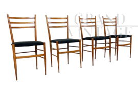 1950s navy blue velvet chair