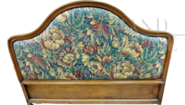 Vintage Provasi 60s headboard, padded and with floral print