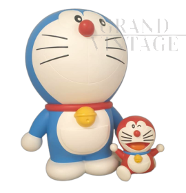 Vintage statue depicting Doraemon