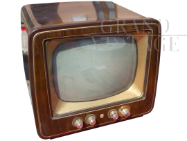 Vintage Philips brown bakelite television, 1960s