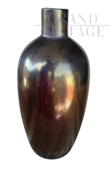 Murano silicon glass vase by Alfredo Barbini, 1990s         